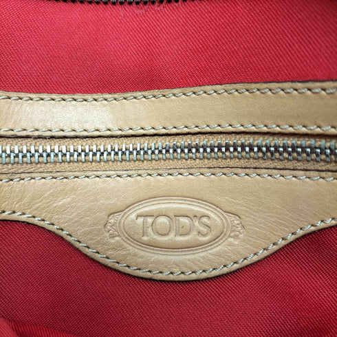 トッズ TOD’S Gライン レザー切替 デニム ハンドバッグ レディース