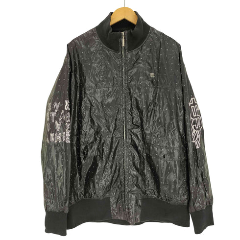 ロカウェア Rocawear モノグラム バックプリント ジップアップ ブルゾンジャケット Y2K メンズ 2XL