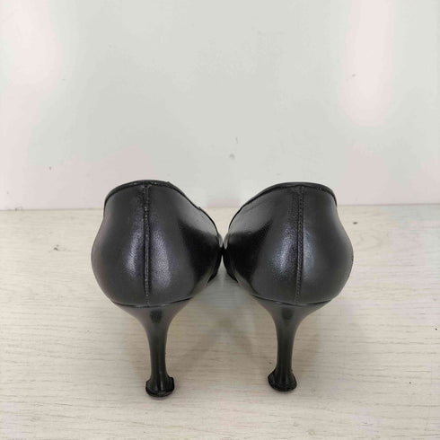 マノロブラニク MANOLO BLAHNIK ポインテッドトゥ ヒール レザーパンプス レディース 34