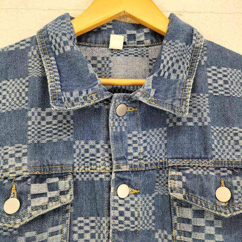 フラッグ柄 デニムトラッカージャケット メンズ JPN:XL