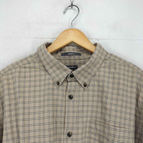エディーバウアー Eddie Bauer ボタンダウンチェックシャツ RELAXED FIT メンズ 2XL