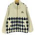 シーイン SHEIN ダイヤ柄 切替ボアフリースジャケット メンズ JPN:XL