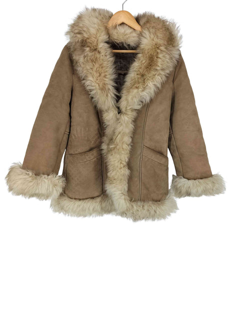 fur jacket シープスキン ファーカラージャケット レディース 6