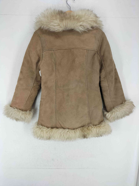 fur jacket シープスキン ファーカラージャケット レディース 6