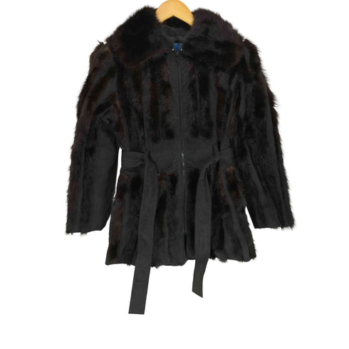 Hokkailkuseru suede&fur 襟ファー スエードロングコート レディース JPN:7号