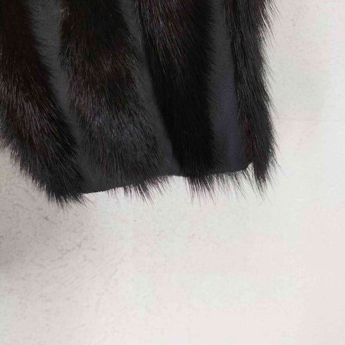 Hokkailkuseru suede&fur 襟ファー スエードロングコート レディース JPN:7号