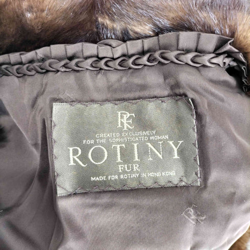 POTINY fur jacket ファージャケット レディース JPN:11号