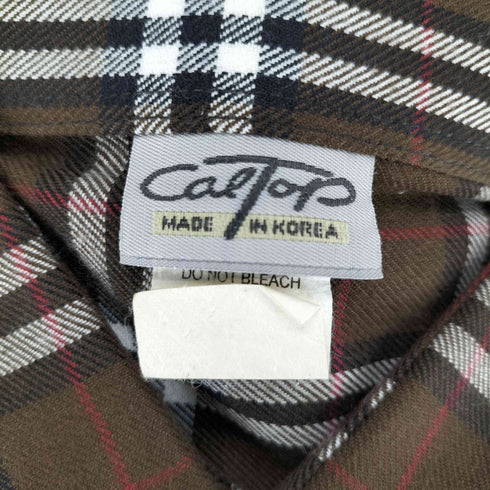 キャルトップ CALTOP チェック柄ロングスリーブシャツ メンズ JPN:XL