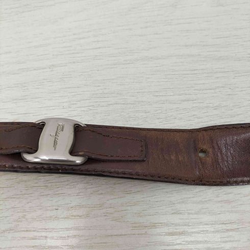 サルヴァトーレフェラガモ Salvatore Ferragamo ヴァラ レザーベルト メンズ 100