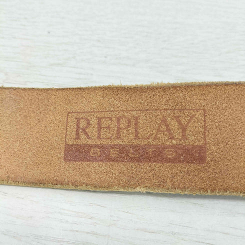 リプレイ REPLAY ワニバックル クロコ ベルト メンズ 90