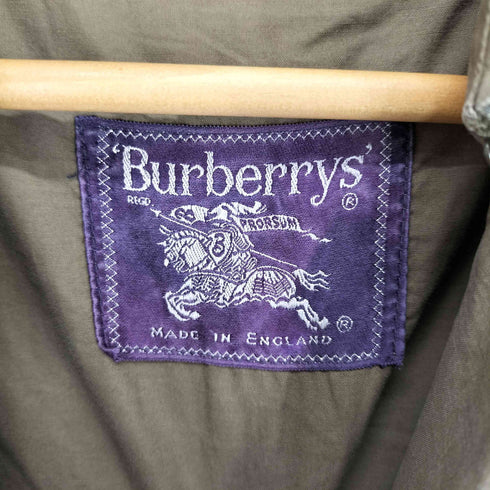 バーバリーズ BURBERRYS MADE IN ENGLAND コットン 2ポケ トレンチコート 襟裏ノバ メンズ
