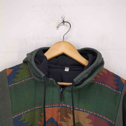 ネイティブ柄 ジップパーカー メンズ JPN:XL