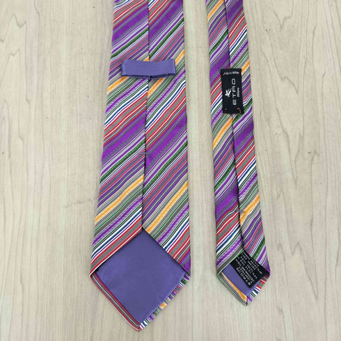 エトロ ETRO シルクコットン レジメンタル ネクタイ メンズ