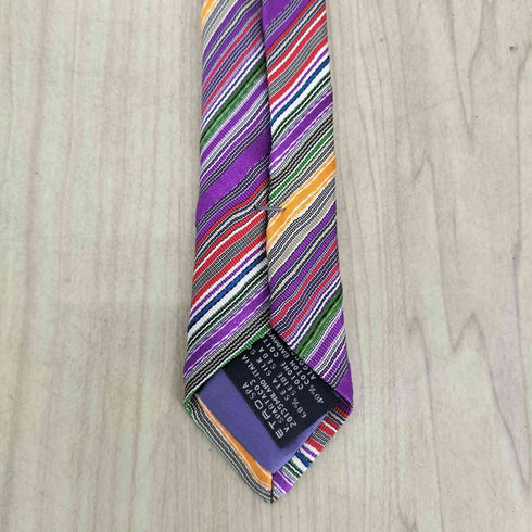 エトロ ETRO シルクコットン レジメンタル ネクタイ メンズ