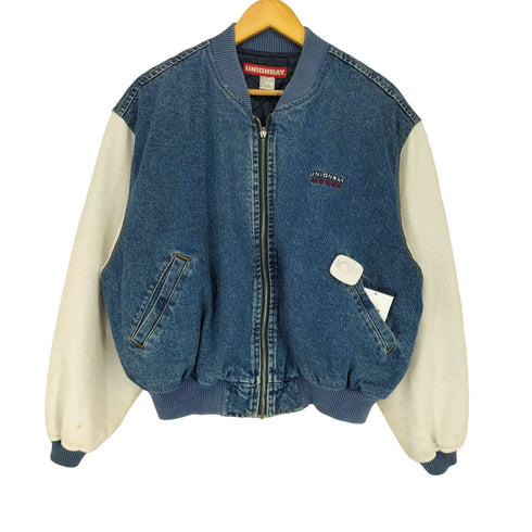 UNION BAY 短丈 ロゴ デニムブルゾン メンズ import:S