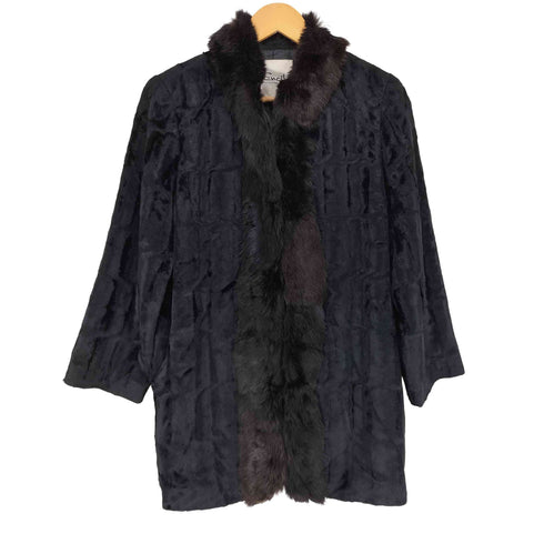 Encil rabbit fur jacket ラビット ファー ベロア ファーカラージャケット レディース 11AR