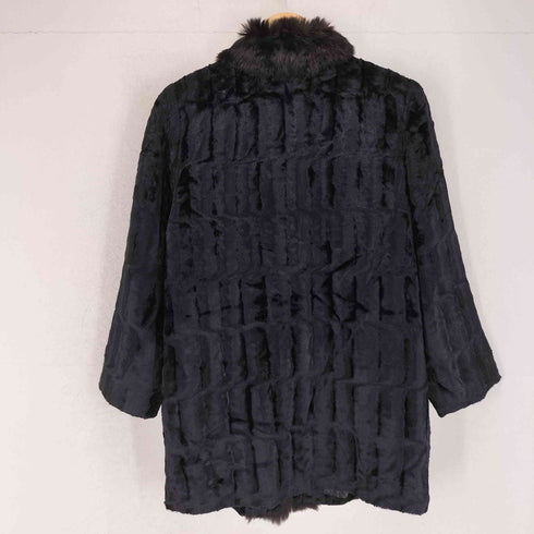 Encil rabbit fur jacket ラビット ファー ベロア ファーカラージャケット レディース 11AR