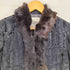 Encil rabbit fur jacket ラビット ファー ベロア ファーカラージャケット レディース 11AR