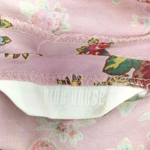 ピンクハウス PINK HOUSE 80S 花柄 プリント ロングスカート レディース