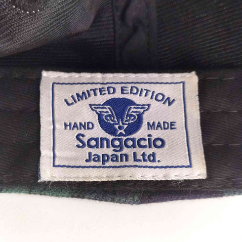 サンガッチョ SANGACIO ブラックウォッチ 6パネルキャップ メンズ