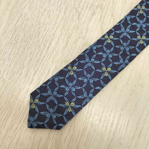 イヴサンローラン Yves Saint Laurent 総柄 シルクネクタイ メンズ