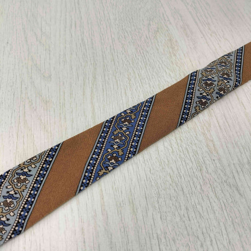 イヴサンローラン Yves Saint Laurent 総柄 シルクネクタイ メンズ