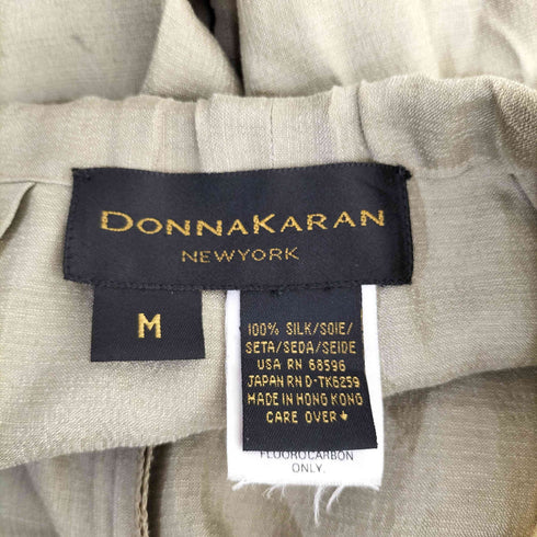 DONNAKARAN ダナキャラン シルク100 ワイド イージー パンツ メンズ M