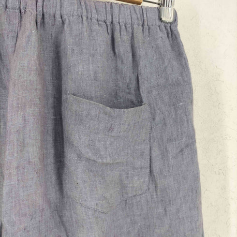 フラックス FLAX リトアニア製 リネン100 イージー ワイド パンツ メンズ L