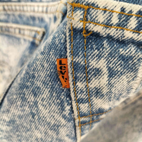 リーバイス Levis オレンジタブ ボタン裏522 ケミカルウォッシュ テーパードデニムパンツ メンズ US:30-31