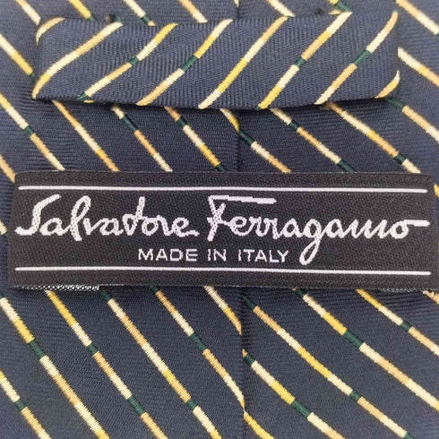 サルヴァトーレフェラガモ Salvatore Ferragamo 総柄 シルクネクタイ メンズ