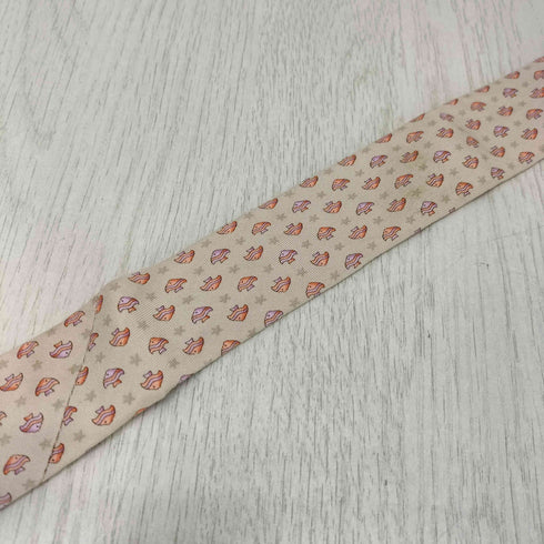 サルヴァトーレフェラガモ Salvatore Ferragamo 魚柄 シルクネクタイ メンズ