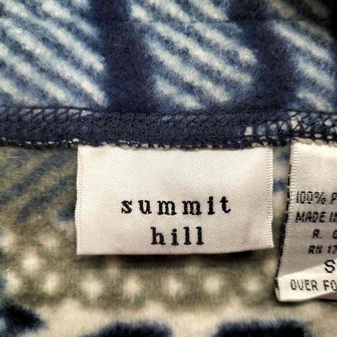 summit hill 総柄ハーフジッププルオーバー メンズ JPN:S