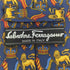 サルヴァトーレフェラガモ Salvatore Ferragamo ライオン柄 シルクネクタイ メンズ