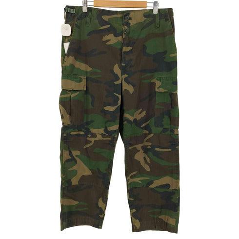 ポリ コットン コンバット ウッドランドカモ トラウザー BDUパンツ メンズ L/R