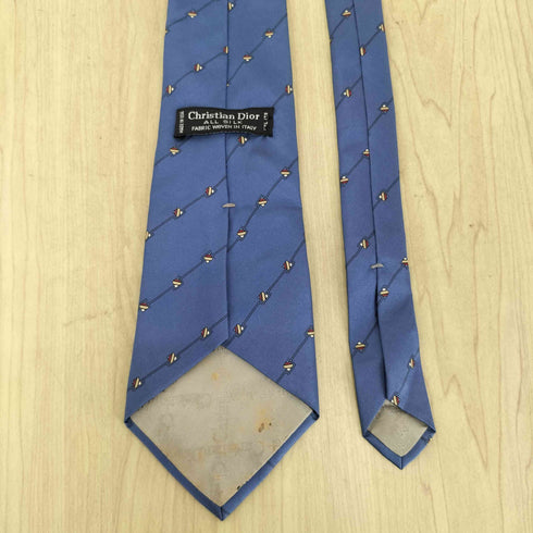 クリスチャンディオール Christian Dior MADE IN USA ストライプ シルクネクタイ メンズ