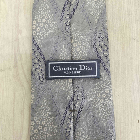 クリスチャンディオール Christian Dior 総柄 シルクネクタイ メンズ