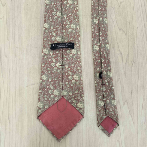 クリスチャンディオール Christian Dior 総柄 シルクネクタイ メンズ
