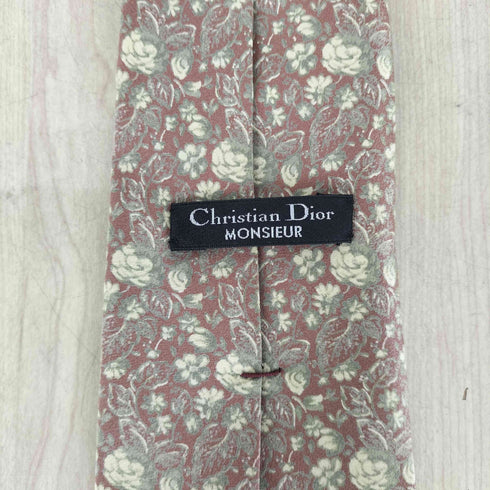 クリスチャンディオール Christian Dior 総柄 シルクネクタイ メンズ