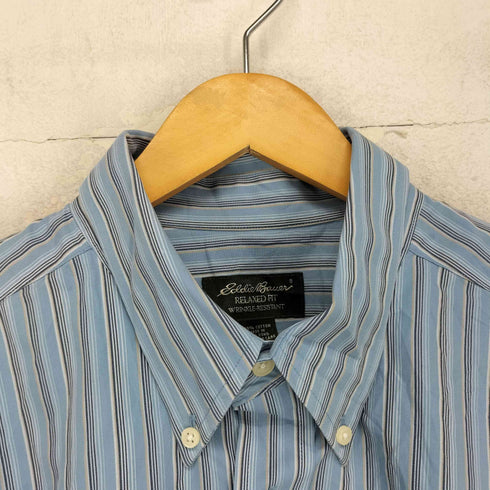 エディーバウアー Eddie Bauer ストライプ ボタンダウンシャツ メンズ JPN:L