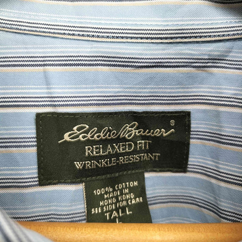 エディーバウアー Eddie Bauer ストライプ ボタンダウンシャツ メンズ JPN:L