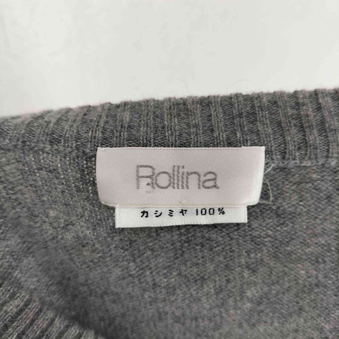 Rollina cashmere カシミヤ100% クルーネック ニット メンズ JPN:L