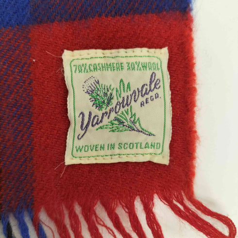 yarrowvale スコットランド製 カシミヤ70 マフラー メンズ
