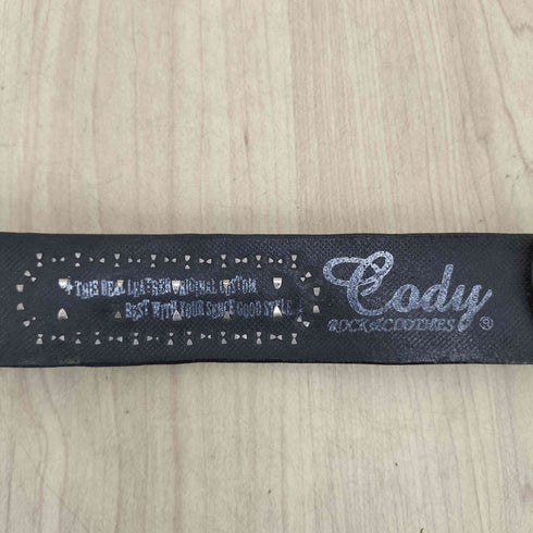 cody スタッズ レザーベルト ストーン メンズ