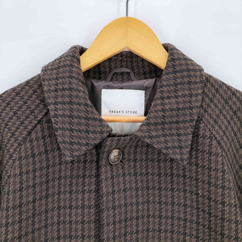 フリークスストア FREAKS STORE ビックハウンドトゥースバルマカーンコート メンズ JPN:L