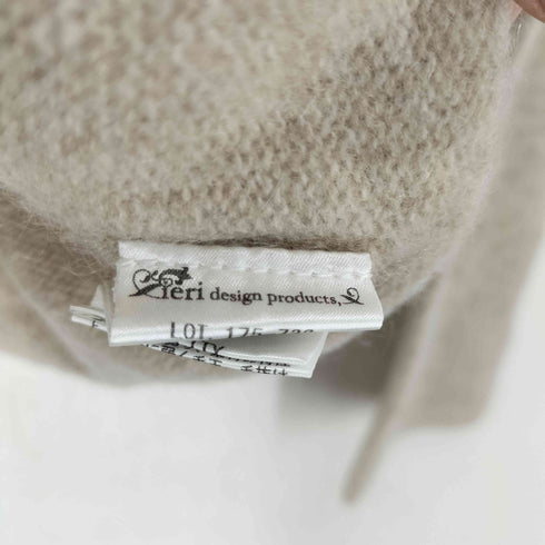 ieri design products CASHMERE カシミヤ100% クルーネックセーター レディース JPN:L