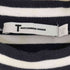 ティーバイアレキサンダーワン T by Alexander Wang コットンポリ ボーダー 半袖ワンピース レディース XS