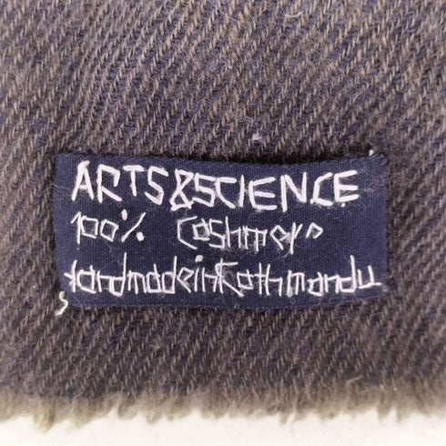 アーツアンドサイエンス ARTS&SCIENCE カシミア100% ハンドメイド 大判 ストール メンズ