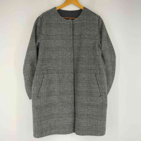 ランズエンド LANDS END リバーシブル ノーカラーコート レディース JPN:XL