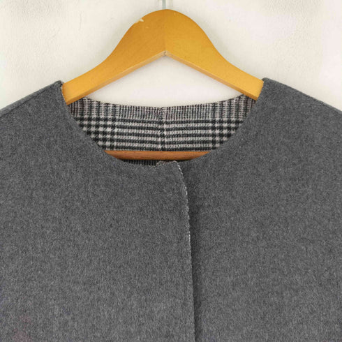 ランズエンド LANDS END リバーシブル ノーカラーコート レディース JPN:XL