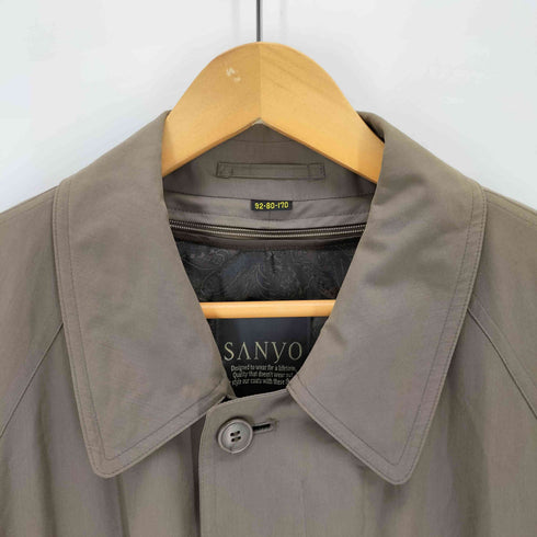 サンヨー SANYO ペイズリーライナー付き 比翼ステンカラーコート メンズ 170